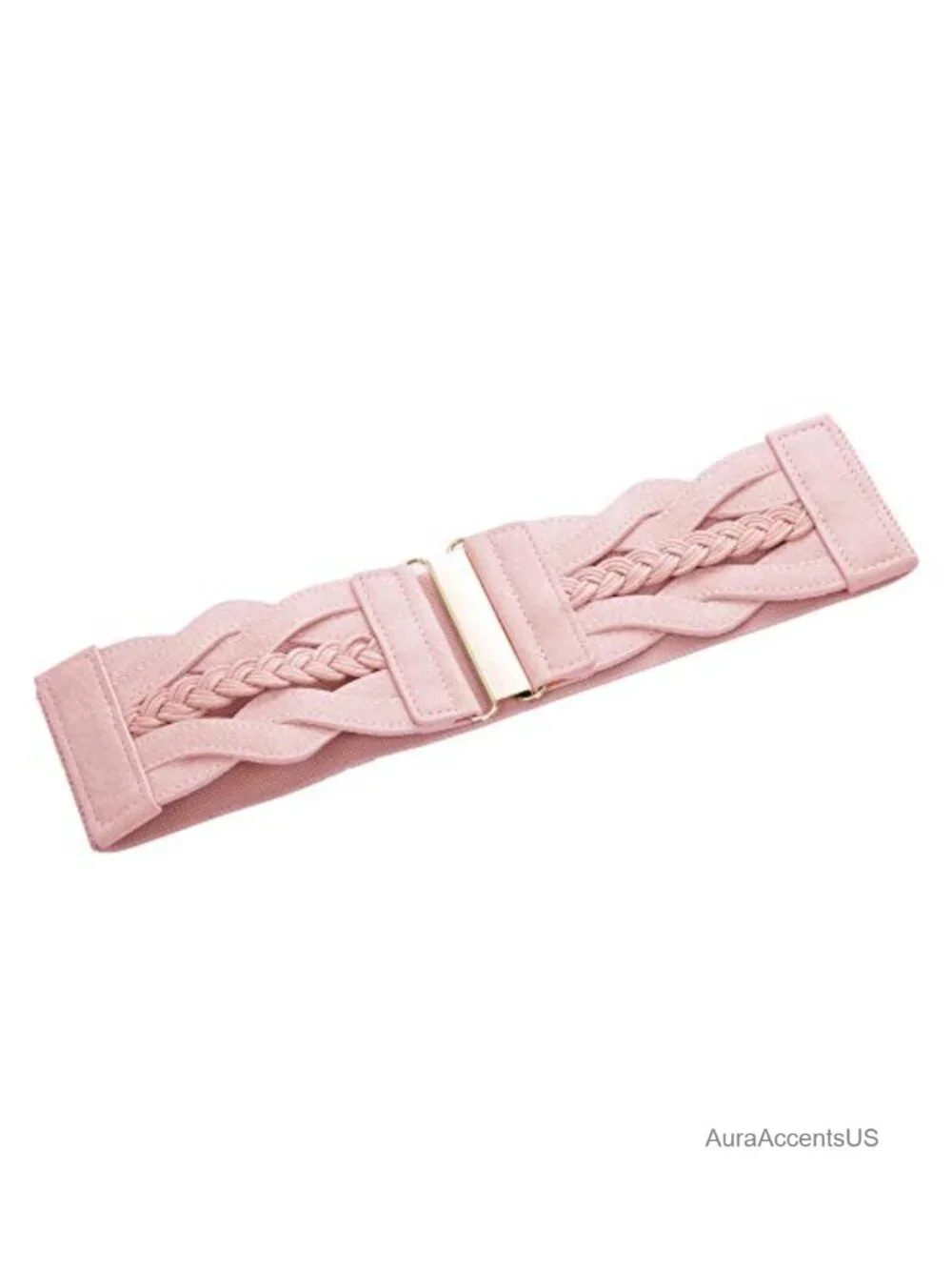 Vintage Woven Elastic Wide Belt 3